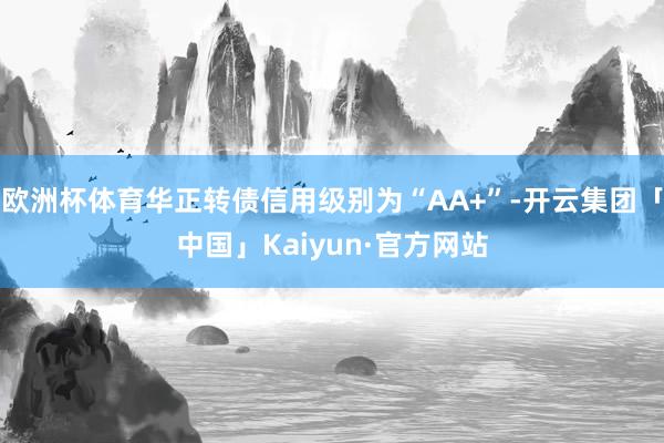 欧洲杯体育华正转债信用级别为“AA+”-开云集团「中国」Kaiyun·官方网站