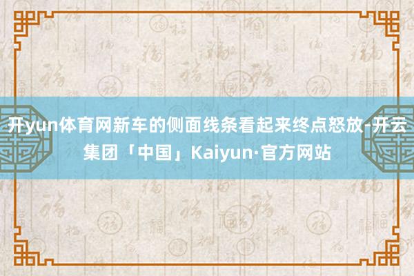 开yun体育网新车的侧面线条看起来终点怒放-开云集团「中国」Kaiyun·官方网站