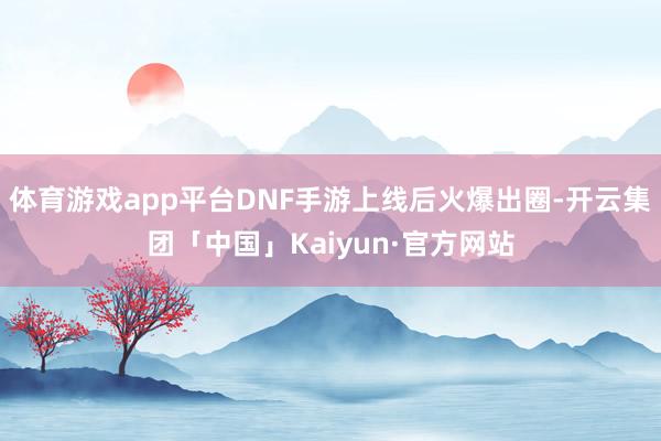 体育游戏app平台DNF手游上线后火爆出圈-开云集团「中国」Kaiyun·官方网站