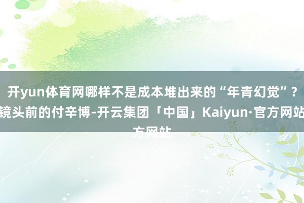 开yun体育网哪样不是成本堆出来的“年青幻觉”?镜头前的付辛博-开云集团「中国」Kaiyun·官方网站