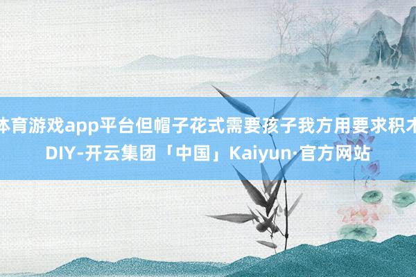体育游戏app平台但帽子花式需要孩子我方用要求积木DIY-开云集团「中国」Kaiyun·官方网站