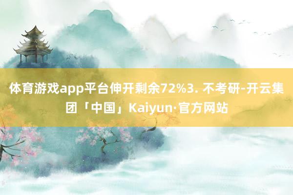 体育游戏app平台伸开剩余72%3. 不考研-开云集团「中国」Kaiyun·官方网站