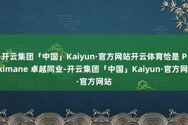 开云集团「中国」Kaiyun·官方网站开云体育恰是 Poki