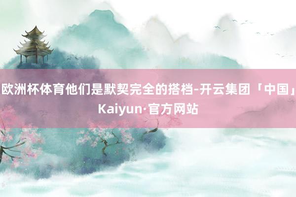 欧洲杯体育他们是默契完全的搭档-开云集团「中国」Kaiyun·官方网站